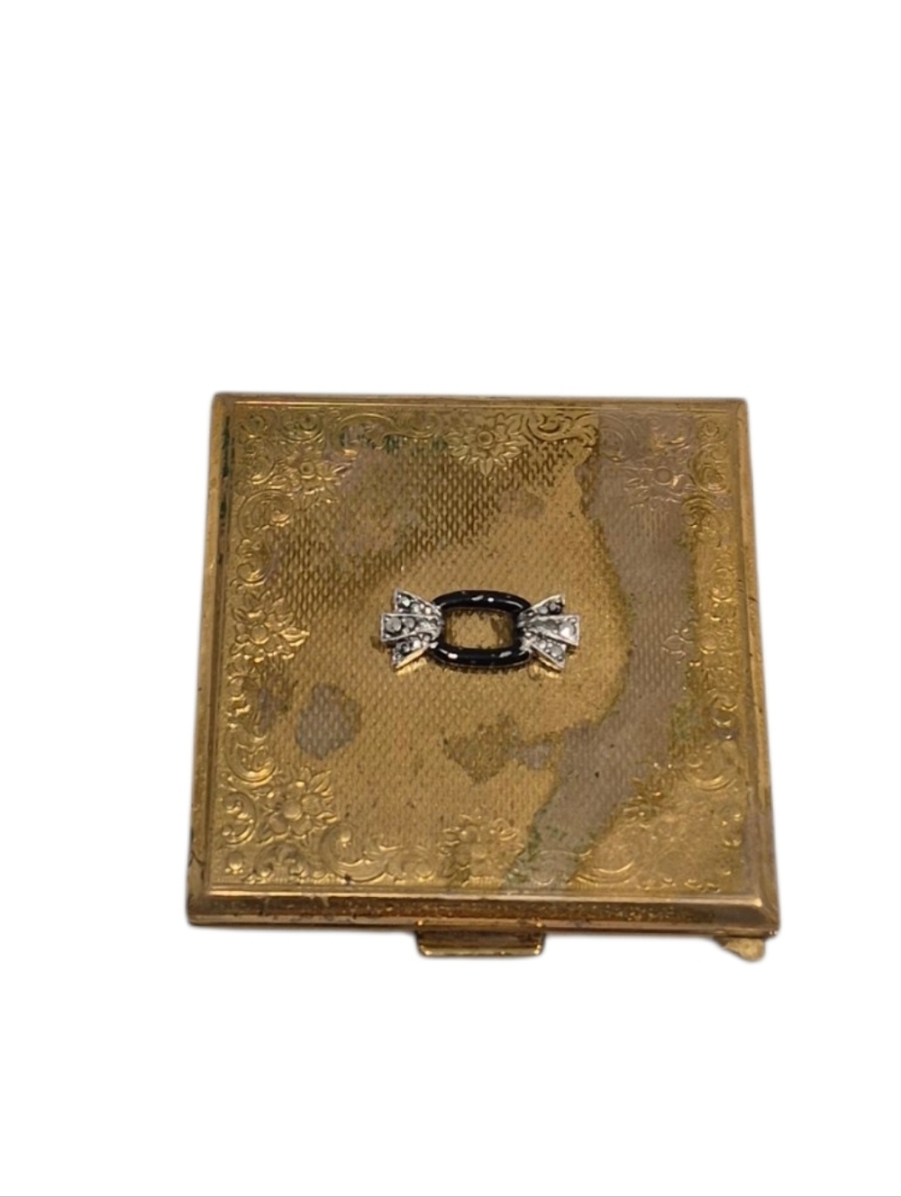 VINTAGE KIGU COMPACT Goldtone Mirror